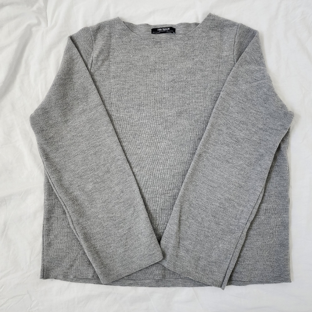 Zara oversized boatneck sweater